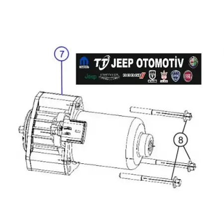 2008-18 Jeep Grand Cherokee Arazi Motoru M0023417 68071235AC - 2.El Ürün