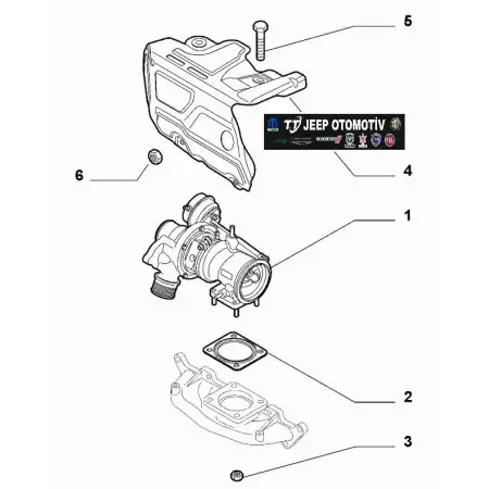 2010 - 2020 Alfa Romeo Giulietta 1.4L Turbo Muhafaza 55278485