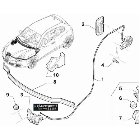 2010 - 2020 Alfa Romeo Giulietta Kaput Kilidi 50509834