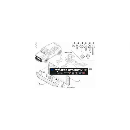 2010-2020 Alfa Romeo Giulietta Ön Tampon Demiri 51805761