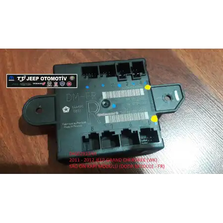 2011-2013 Jeep Grand Cherokee (WK) sağ ön kapı modülü 04602910AH - 2.El