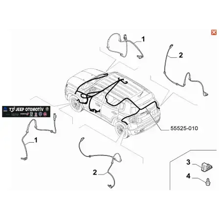 2014-23 Jeep Renegade Compass Fiat 500X Ön ABS Sensörü 51941079