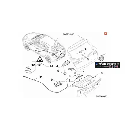 2016 - 2020 Alfa Romeo Giulietta Bagaj Arması 50547396