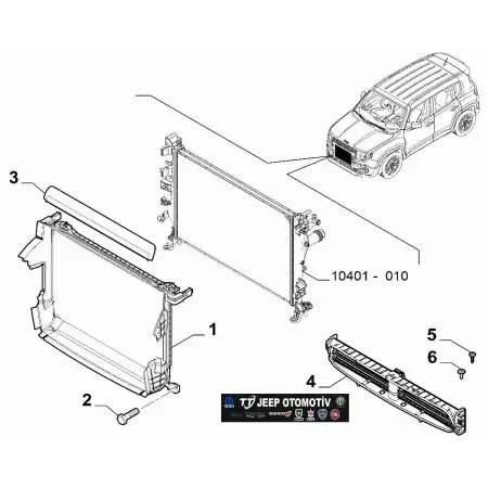 2018 - 2023 Jeep Renegade Ön Hava Giriş Izgarası 735690791