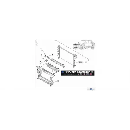 2021 -2023 Jeep Compass (MV) Ön Aktif Izgara havalandırma radyatör (AGS) 52152949