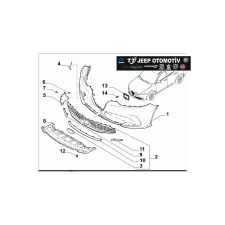 2022-2024 Alfa Romeo Tonale Ön Izgara 156169068