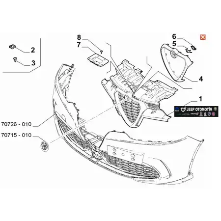 2022 - 2025 Alfa Romeo Tonale Ön Üçgen Izgara 156170275