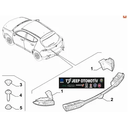 2022-24 Alfa Romeo Tonale Arka Stop Lambası 50577292 50581559