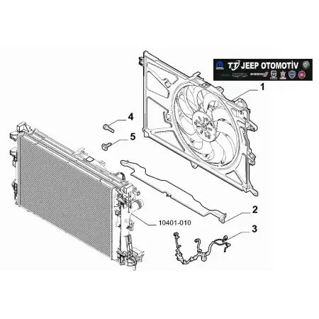 2019-24 Jeep Renegade Fiat 500X ElektroFan 1.5L Hibrit 52181757 - 2.El Ürün