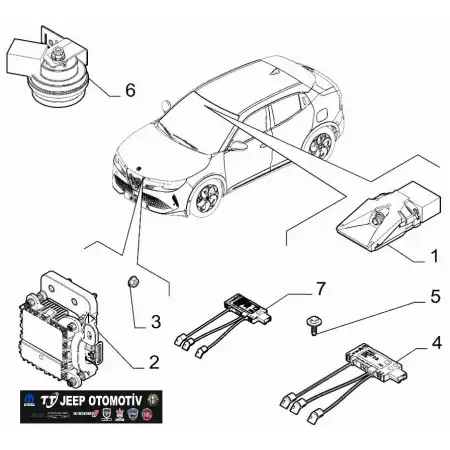 Jeep Avenger / Alfa Romeo Junior ACC Radar Sensör 9855778480