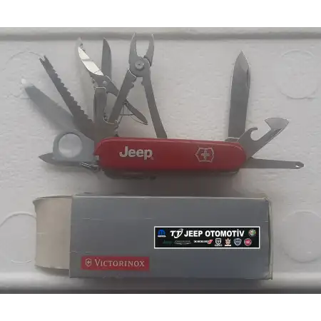 Jeep Marka Victorinox çok amaçlı kırmızı renk çakı