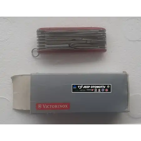 Jeep Marka Victorinox çok amaçlı kırmızı renk çakı