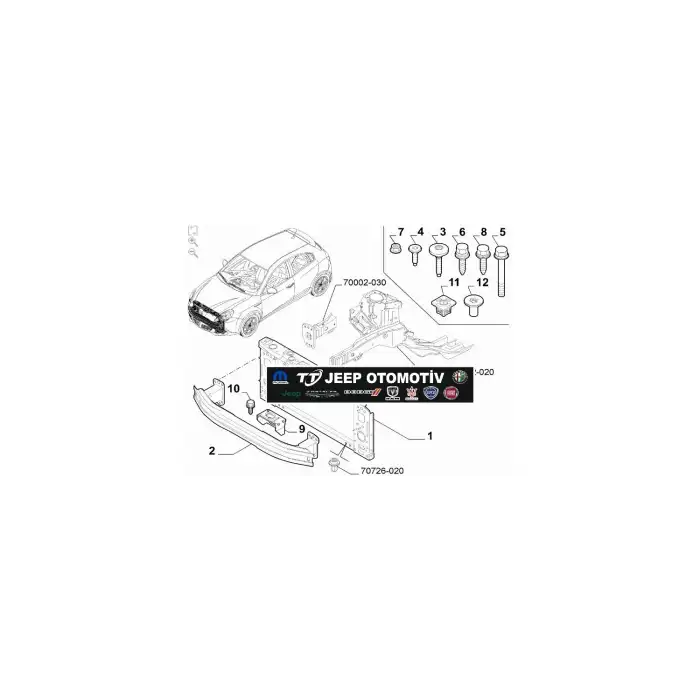 2010-2020 Alfa Romeo Giulietta Ön Tampon Demiri 51805761