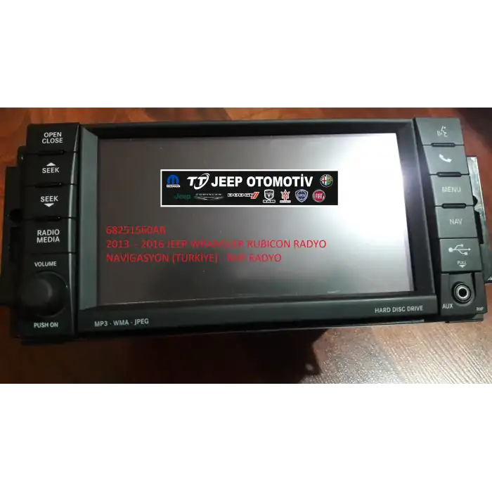 2013-2018 Jeep Wrangler Rubicon Radyo (RHP) 68251560AB - 2.El Ürün