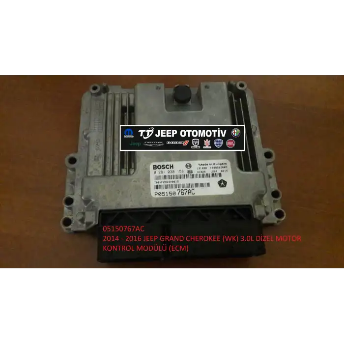 2014-2016 Jeep Grand Cherokee (WK) Dizel Motor Kontrol Modülü 05150767AC - 2.El