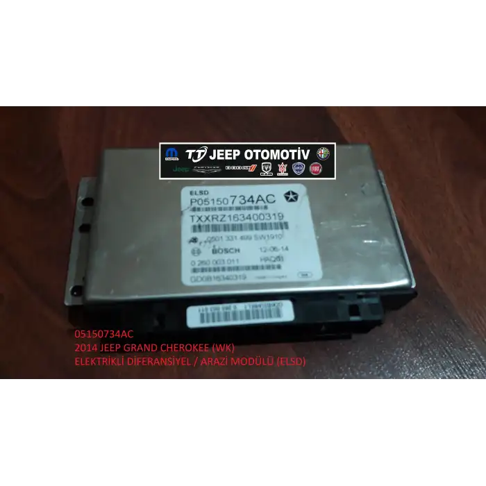 2014-2018 Jeep Grand Cherokee ELSD Modül 05150734AC - 2.El Ürün