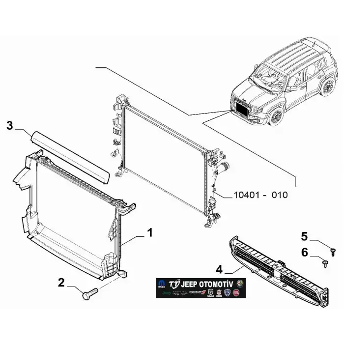 2018 - 2023 Jeep Renegade Ön Hava Giriş Izgarası 735690791