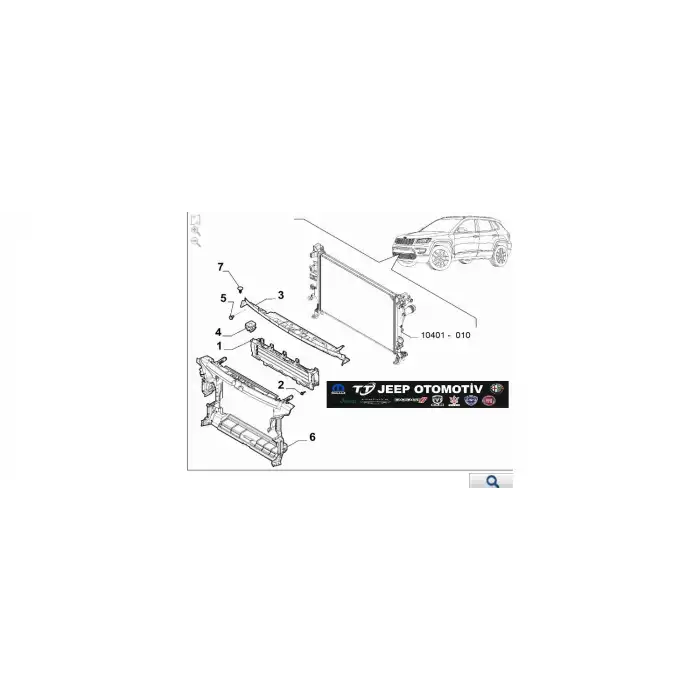 2021 -2023 Jeep Compass (MV) Ön Aktif Izgara havalandırma radyatör (AGS) 52152949
