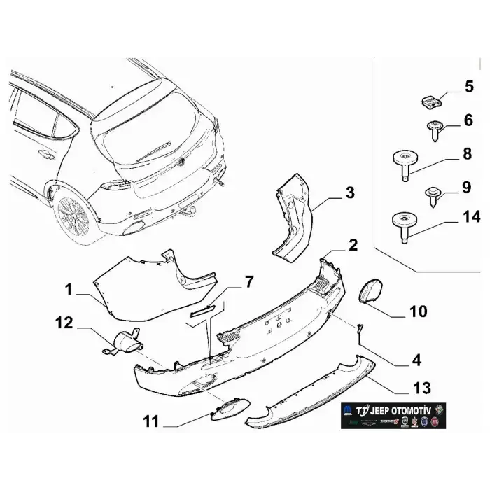 2022 Alfa Romeo Tonale Arka Alt Karlık 156157036 156164840 - 2.El Ürün