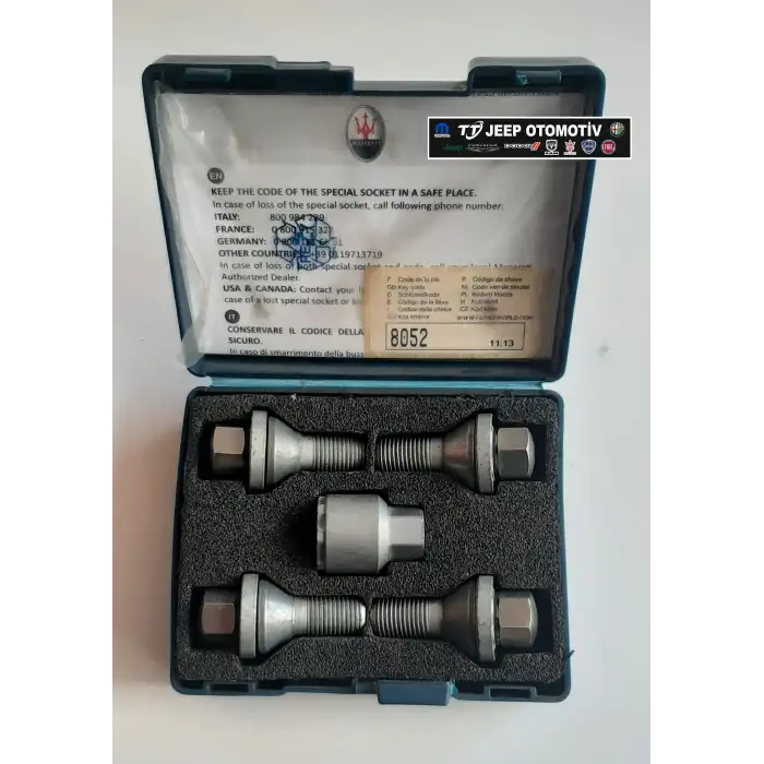 Maserati Bijon Kiti - Özel Somun Anahtarlı