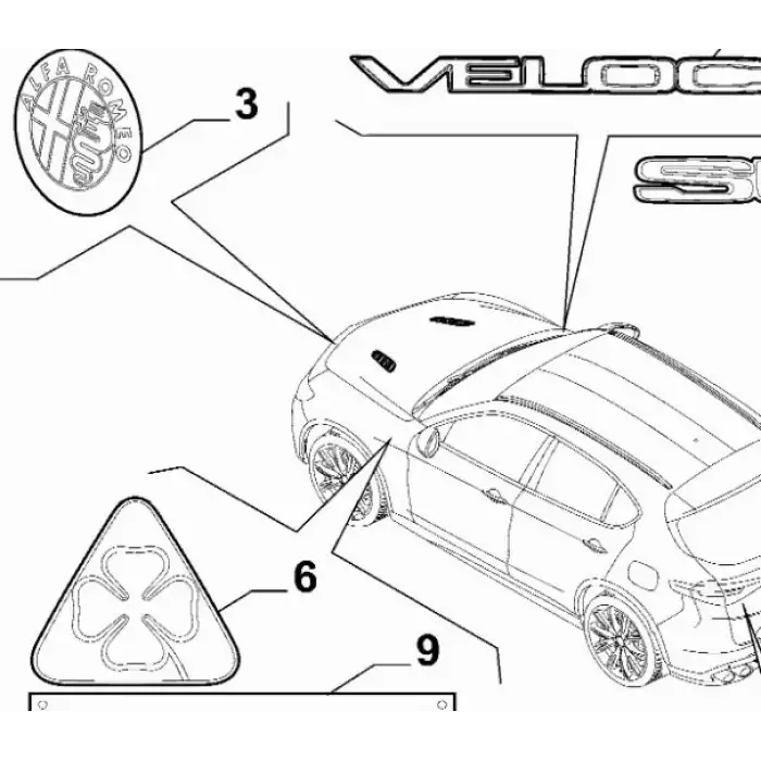 Alfa Romeo Giulietta Tonale Giulia Stelvio Ön Arma Logo 50541293