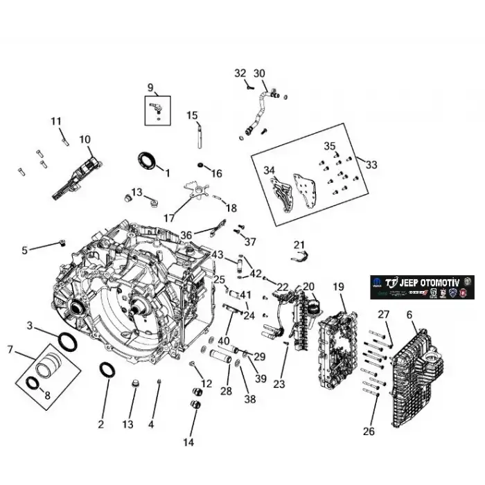 Jeep Cherokee Renegade Compass 500X 9 İleri ZF Şanzıman Yağ Karteri 04752951AA