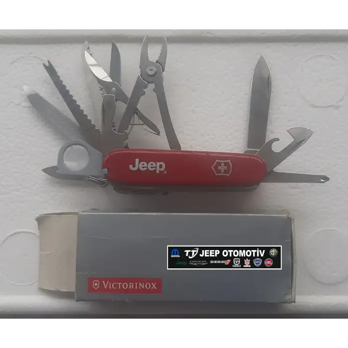 Jeep Marka Victorinox çok amaçlı kırmızı renk çakı