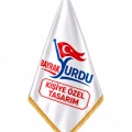 Özel Logolu Makam Bayrak ve Gold Direk