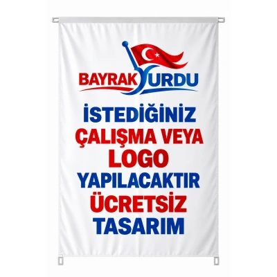 400x600 Özel Logolu Direk Bayrağı