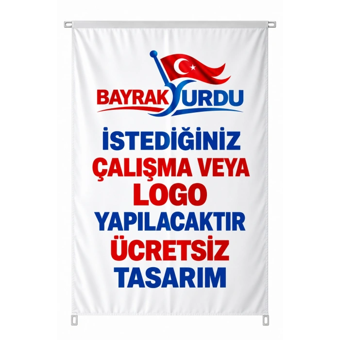 400x600 Özel Logolu Direk Bayrağı