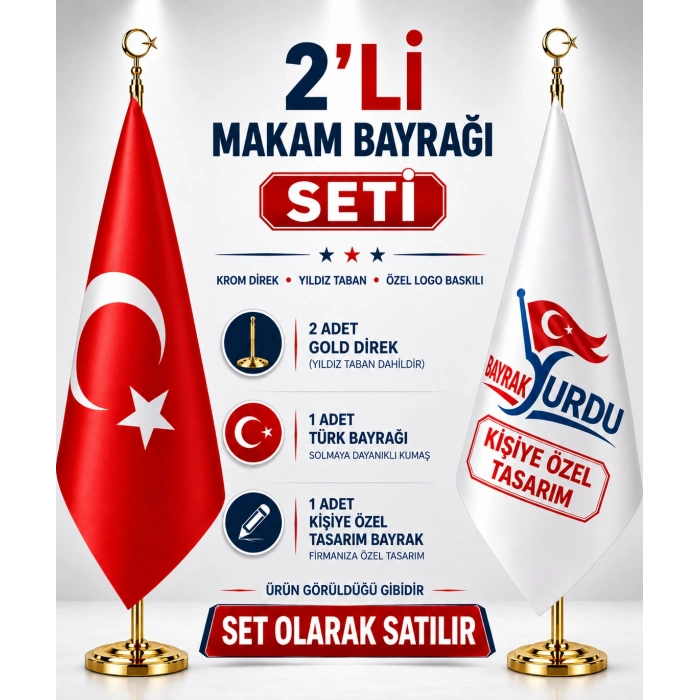 Gold Makam Bayrak Seti