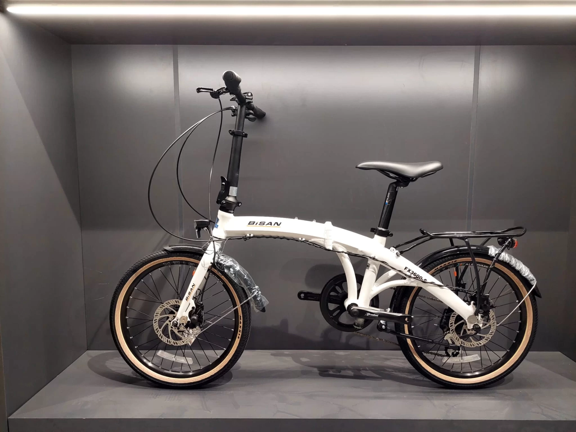 Bisan Fx3600-S Altus Katlanır Bisiklet Beyaz-Turuncu