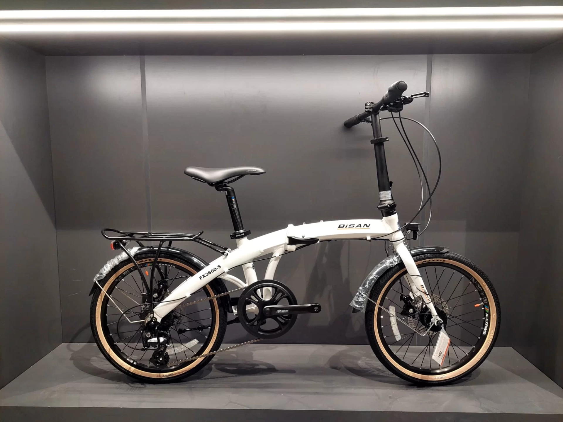 Bisan Fx3600-S Altus Katlanır Bisiklet Beyaz-Turuncu