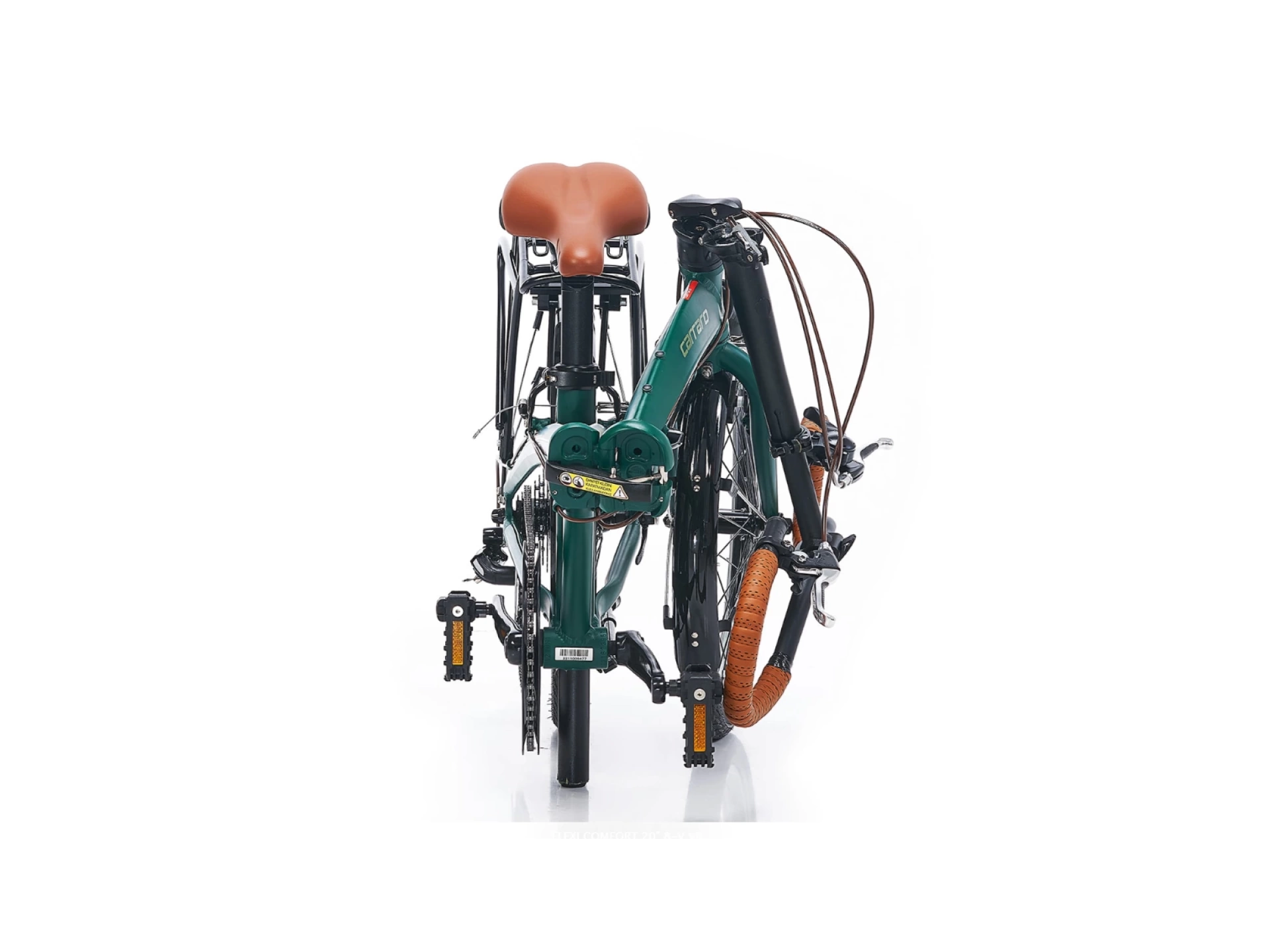 Carraro Flexi Comfort 20 8 Vites Katlanır Bisiklet Haki Yeşil