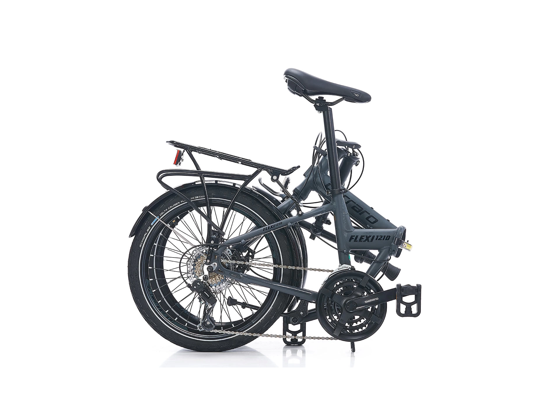 Carraro Flexi 121D 21 VİTES Mekanik Disk Fren Katlanır Bisiklet Storm Gri-Siyah
