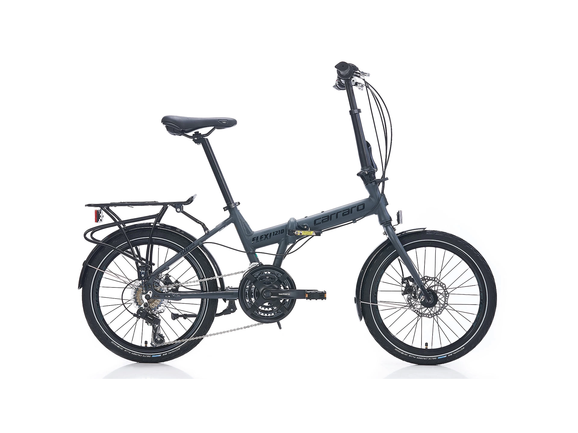 Carraro Flexi 121D 21 VİTES Mekanik Disk Fren Katlanır Bisiklet Storm Gri-Siyah