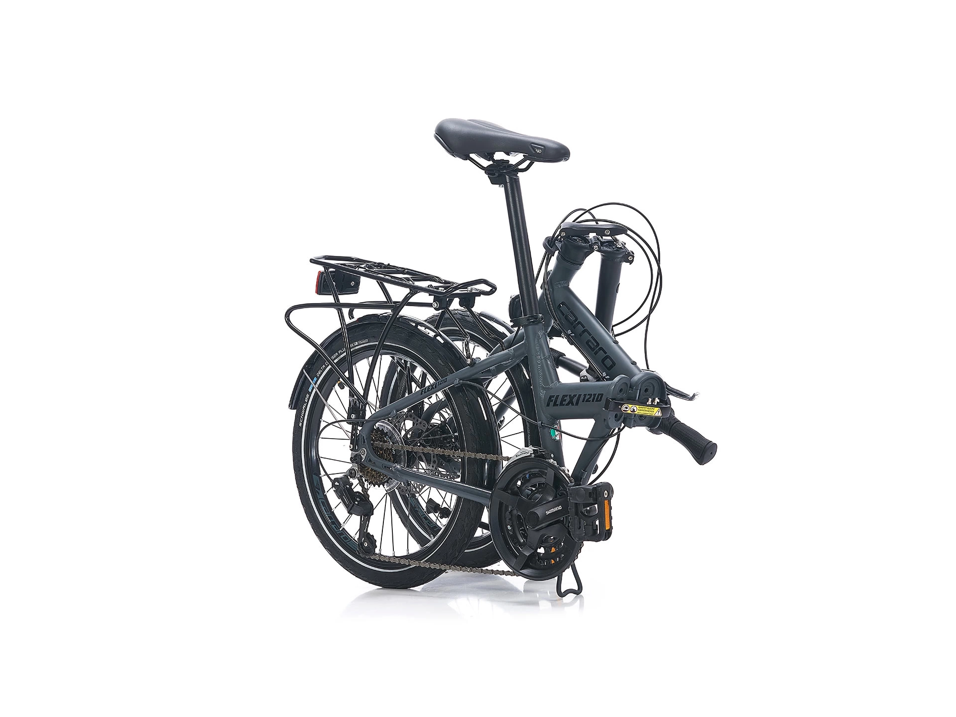Carraro Flexi 121D 21 VİTES Mekanik Disk Fren Katlanır Bisiklet Storm Gri-Siyah