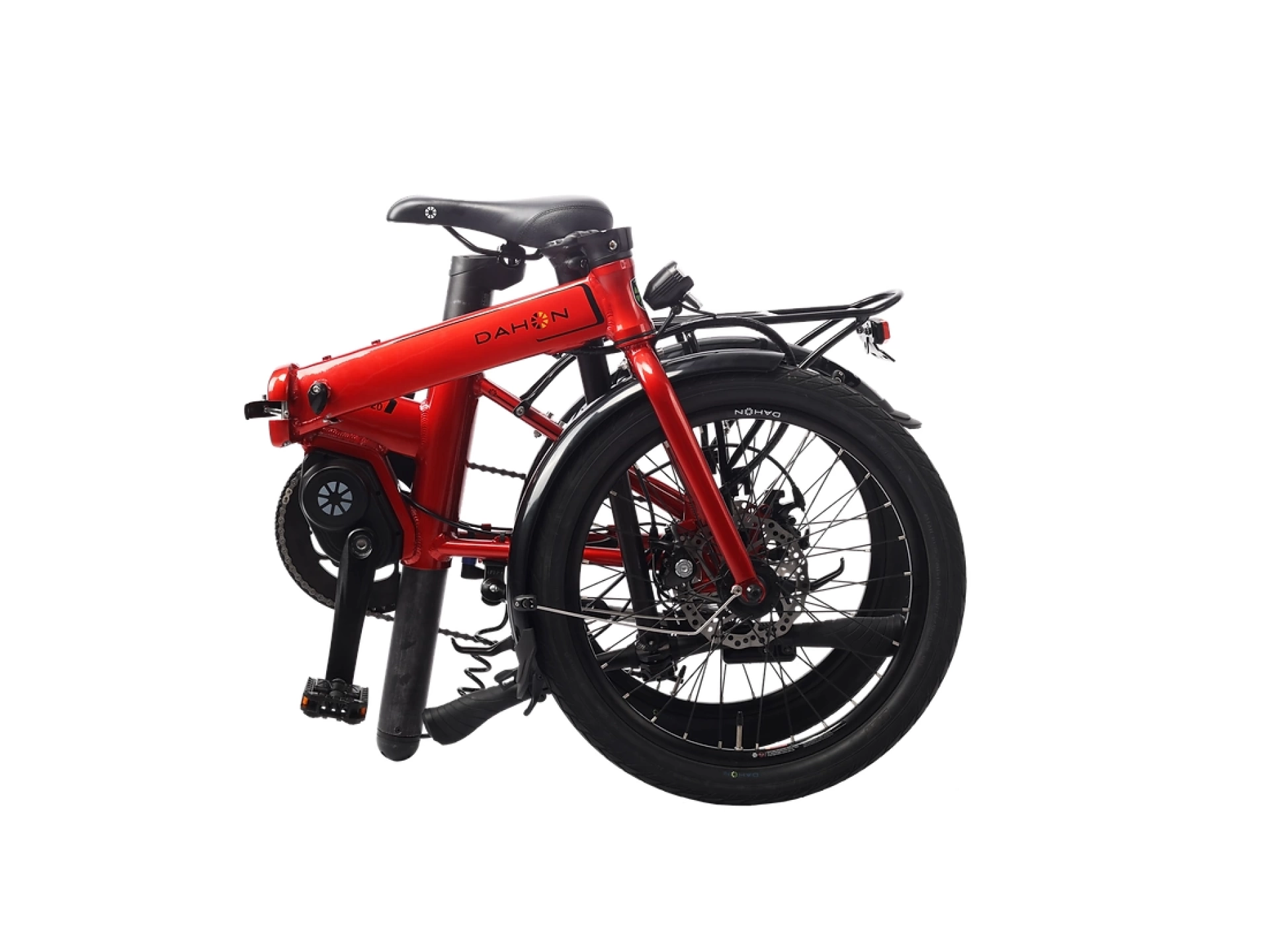 Dahon Unio E20 Disk Elektrikli Katlanır Bisiklet Kırmızı 2023