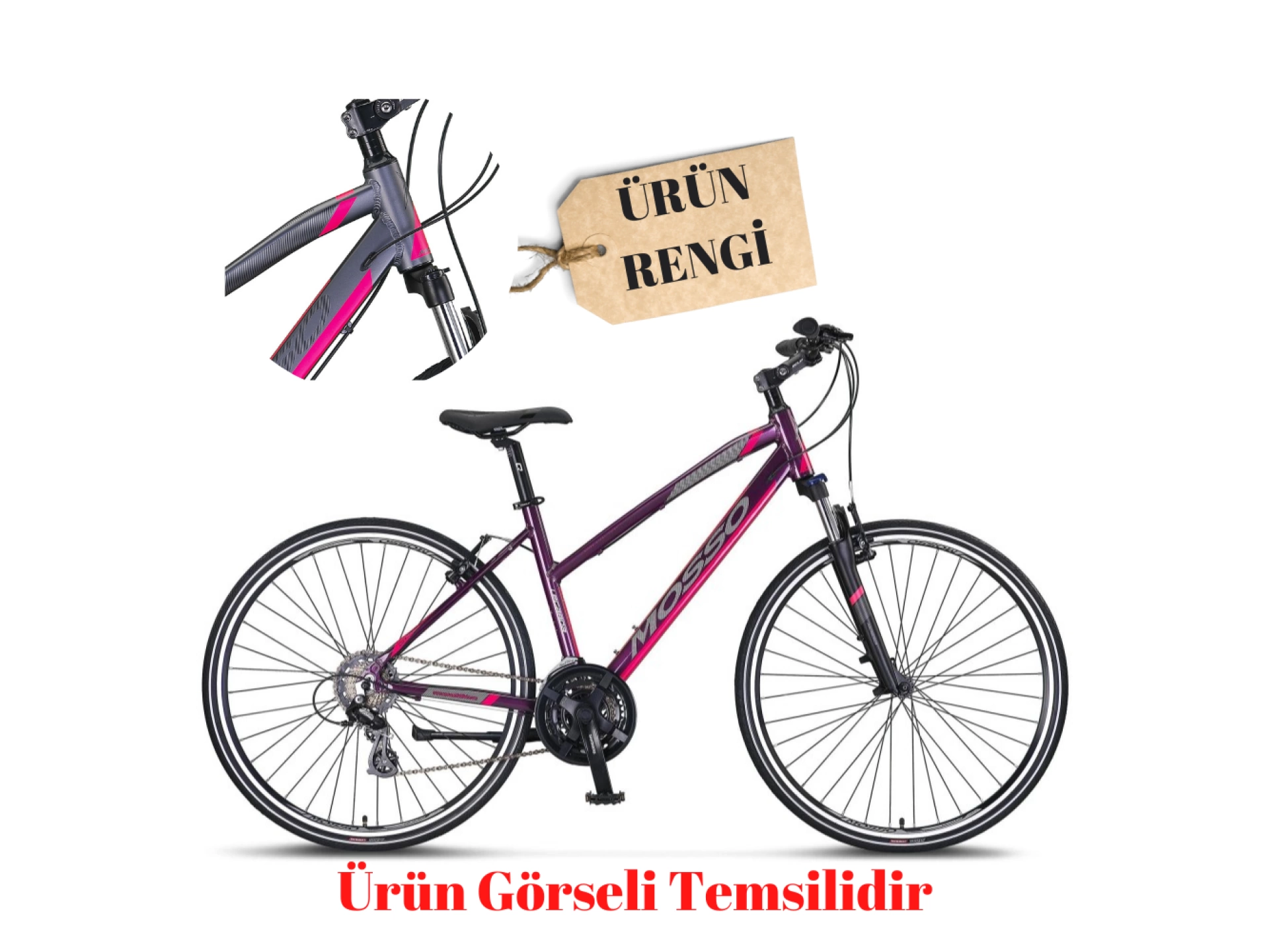 Mosso Legarda 2321 Lsm V 41 Cm Antrasit-Pembe