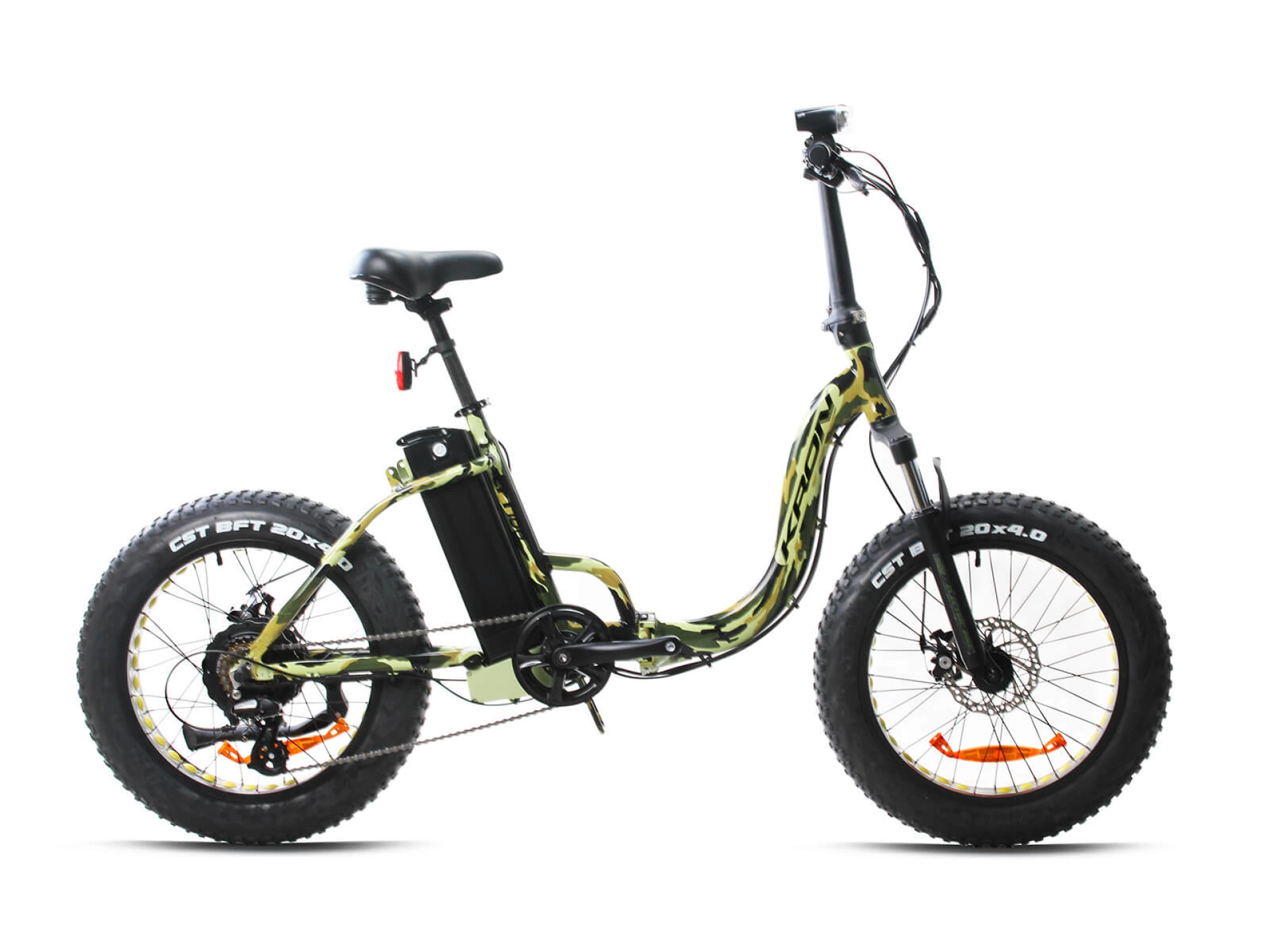 Kron Eft100 Elektrikli Katlanır FatBike Kamuflaj