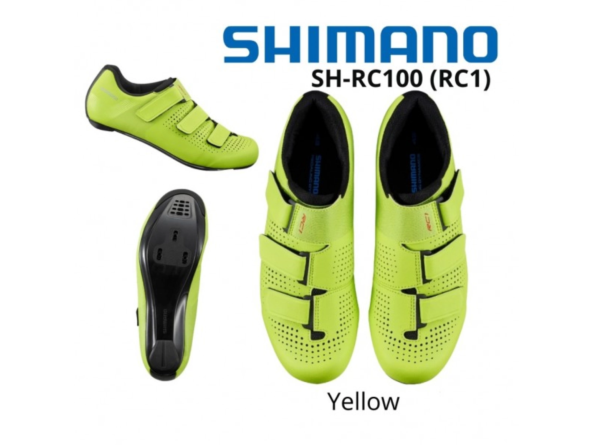 Shimano Sh-Rc100M Yol Bisikleti Ayakkabısı Sarı 43 Numara