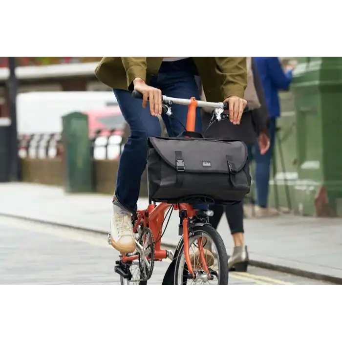 Brompton Çanta Metro Bag Medium Siyah Ön Çanta Q101582