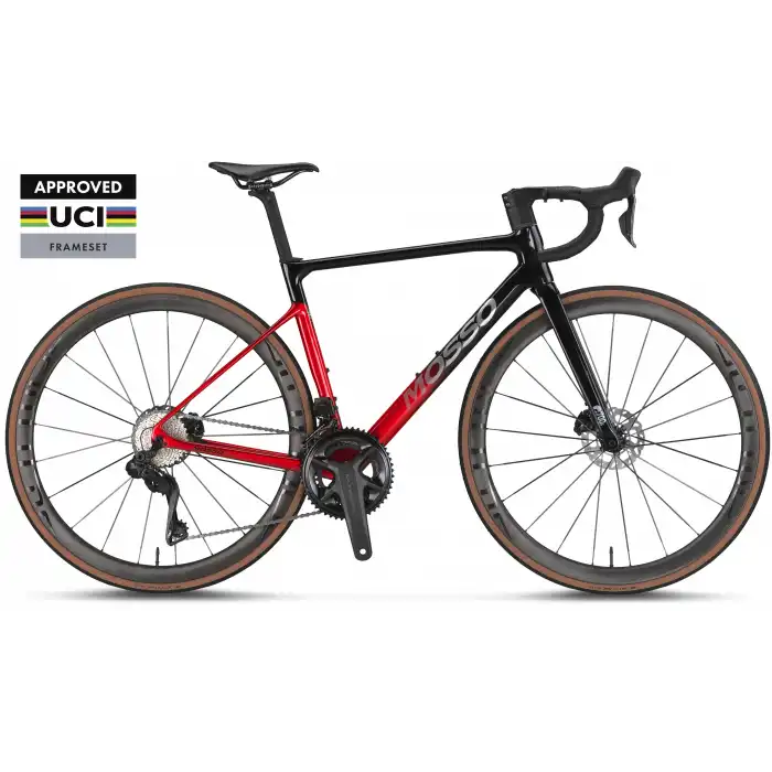 Mosso Falcon SR8.0 Ultegra DI2 Karbon Yol-Yarış Bisikleti 56 Cm Siyah-Kırmızı