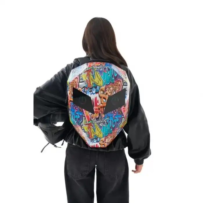 Zampago Led Göz Maskeli Grafiti Akıllı Sırt Çantası