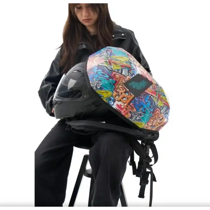 Zampago Led Göz Maskeli Grafiti Akıllı Sırt Çantası