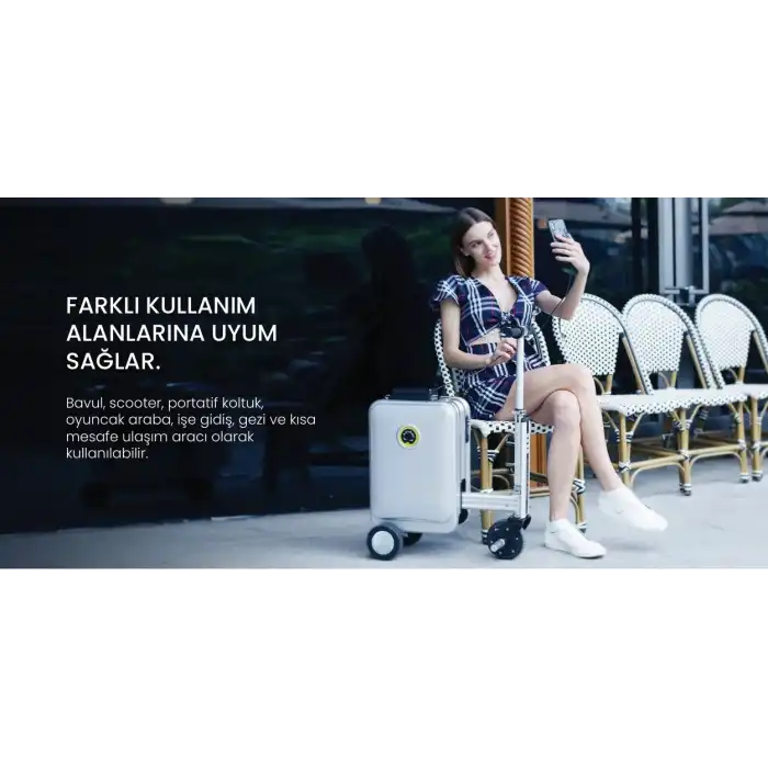 Airwheel Se3S Pembe 74Wh Bavul Scooter