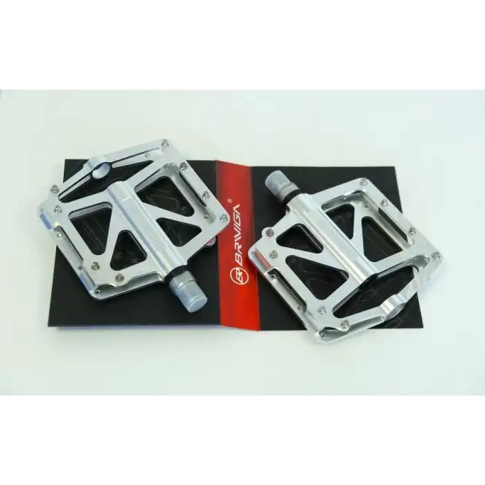Briviga PDL-3304 Rulmanlı Alüminyum Platform Pedal Gümüş