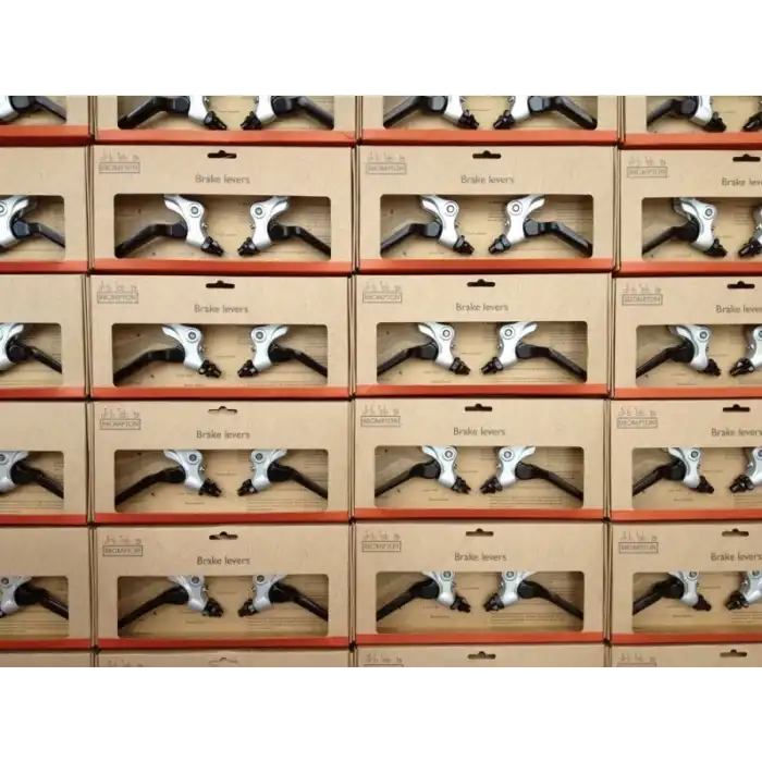 Brompton Alüminyum Fren Kolu Seti Gri-Siyah