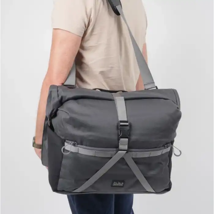 Brompton Çanta Borough Bag Large Grey Q101500