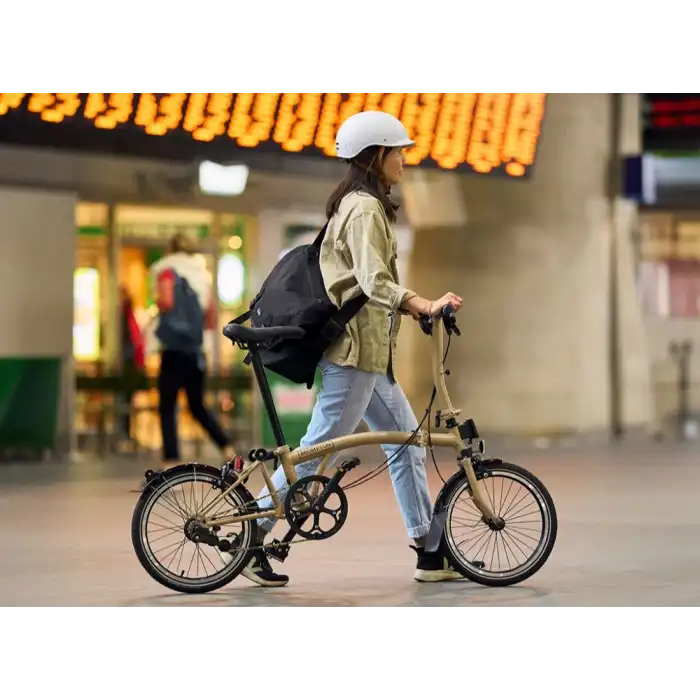 Brompton C Line H12L Katlanır Bisiklet 12 Vites Dune Sand